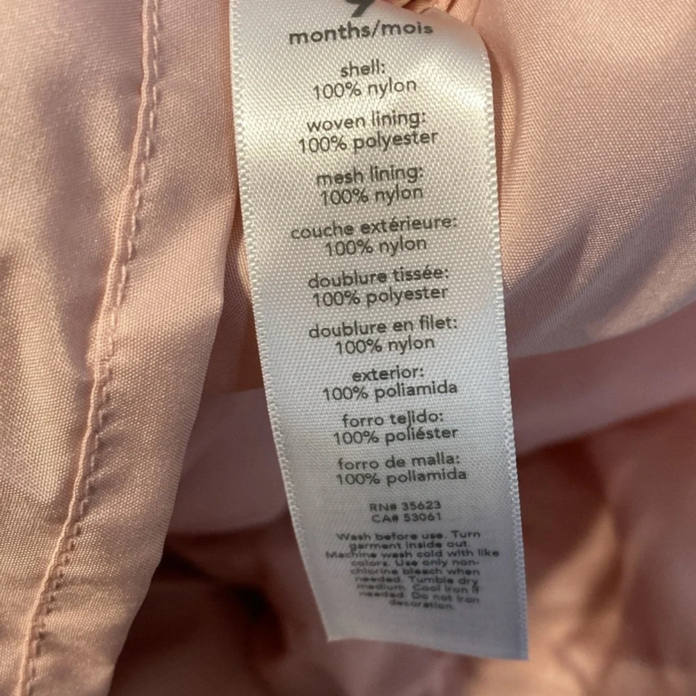 9M pink dress with gold stars